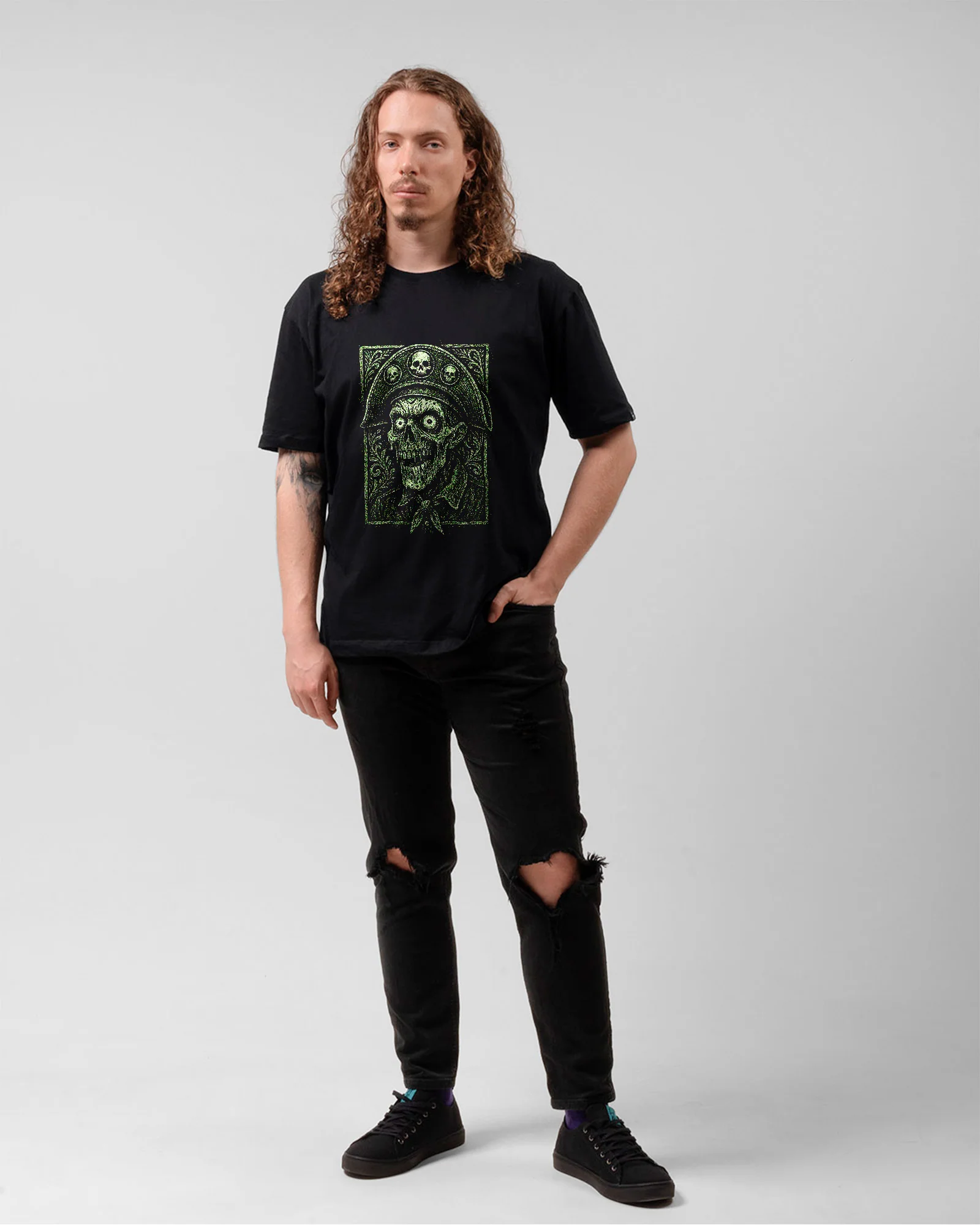 Camiseta Caveira Cangaceiro Rock Nordestino - Image 5