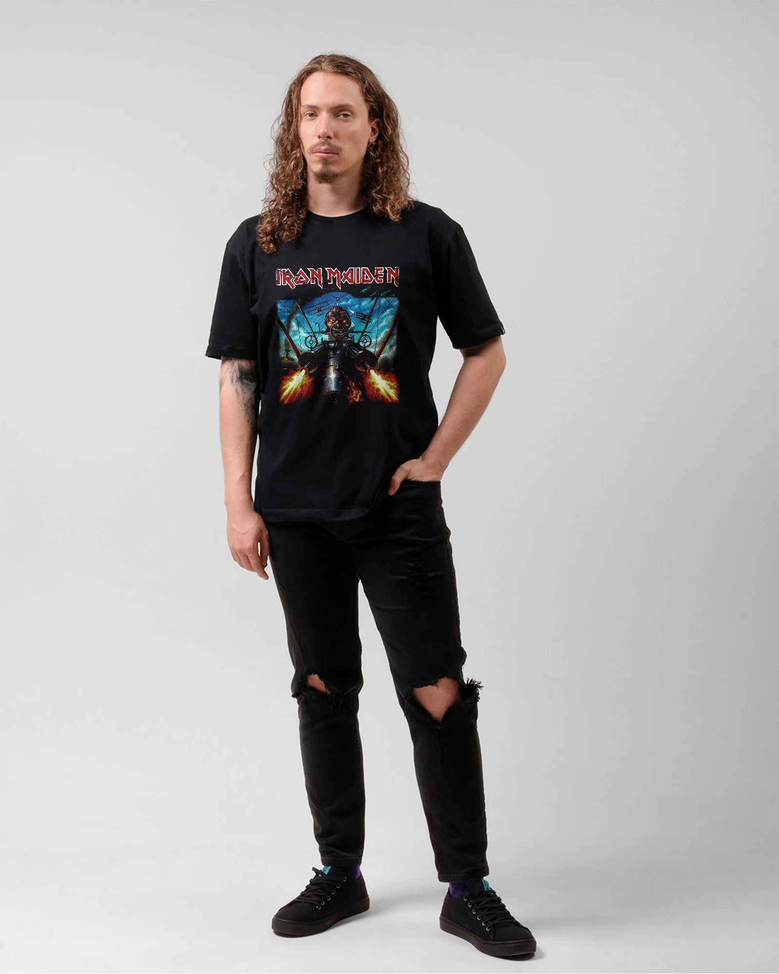 Camiseta Clássica Iron Maiden Eddie Fly - Image 5