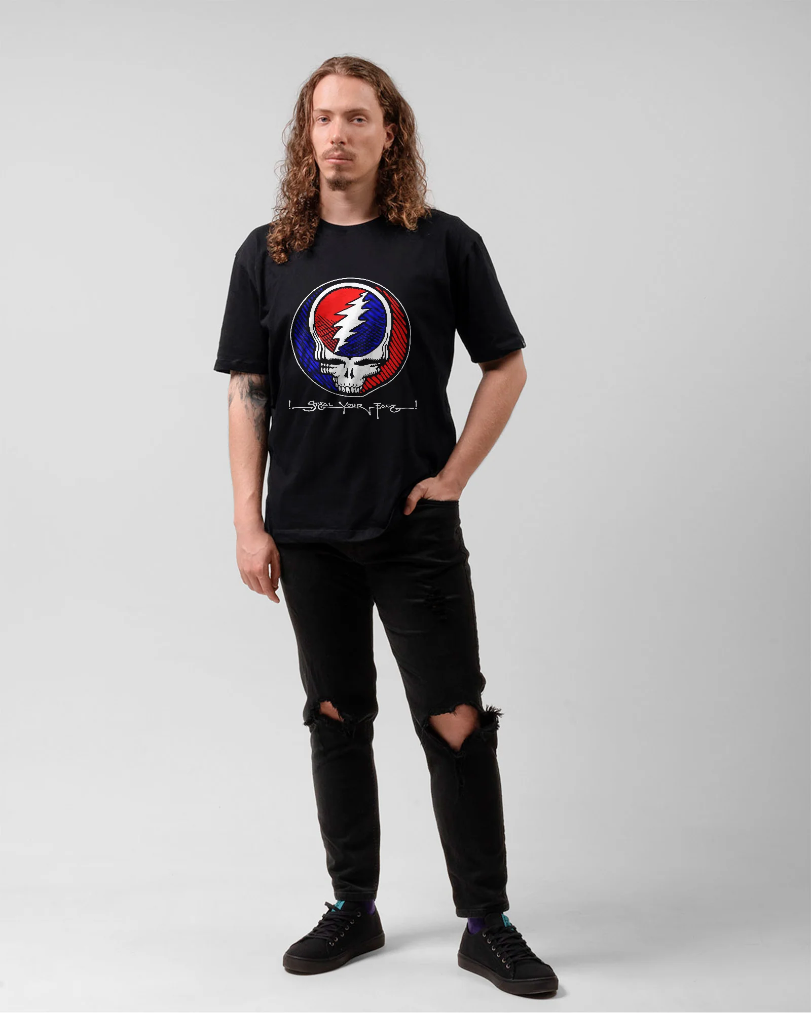 Camiseta Grateful Dead Steal Your Face Psicodélica - Image 5