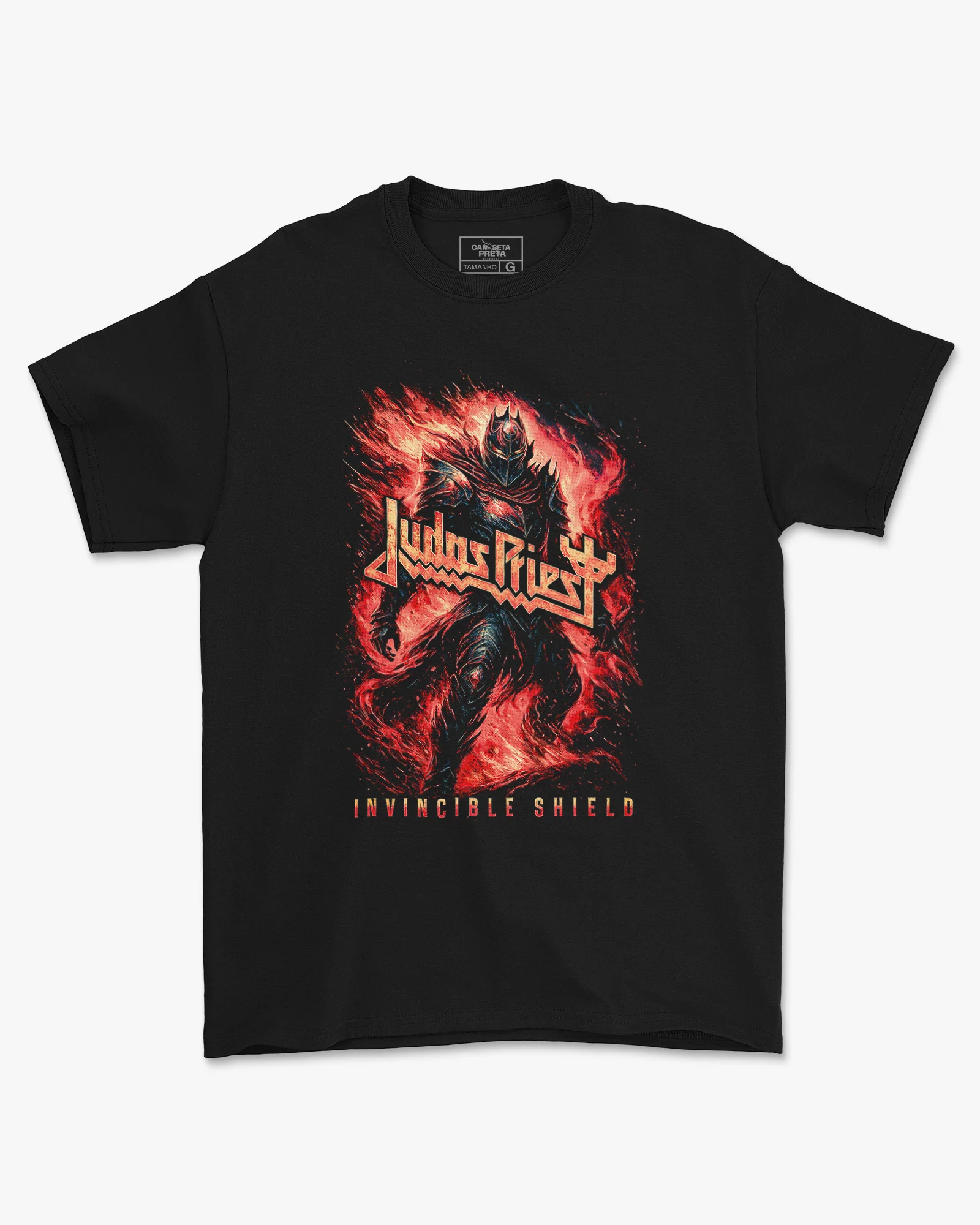 Camiseta Judas Priest Invincible Shield Heavy Metal