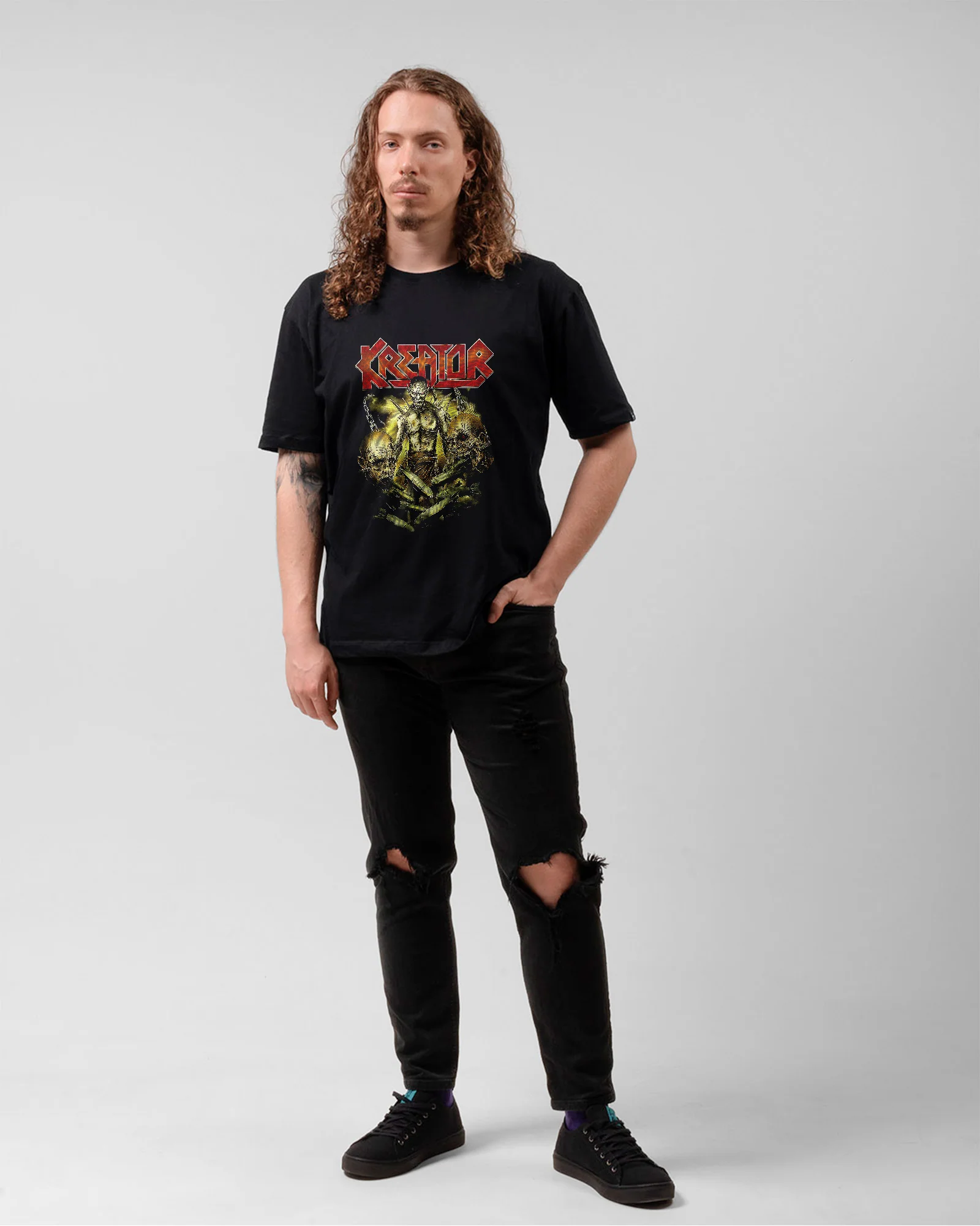 Camiseta Preta Kreator Zombie - Image 5