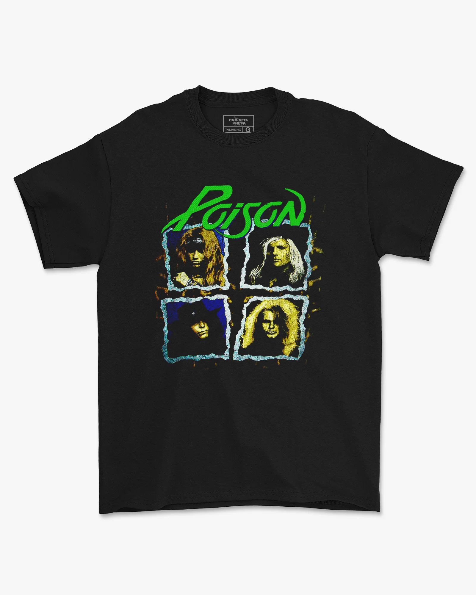 Camiseta Preta Poison Members