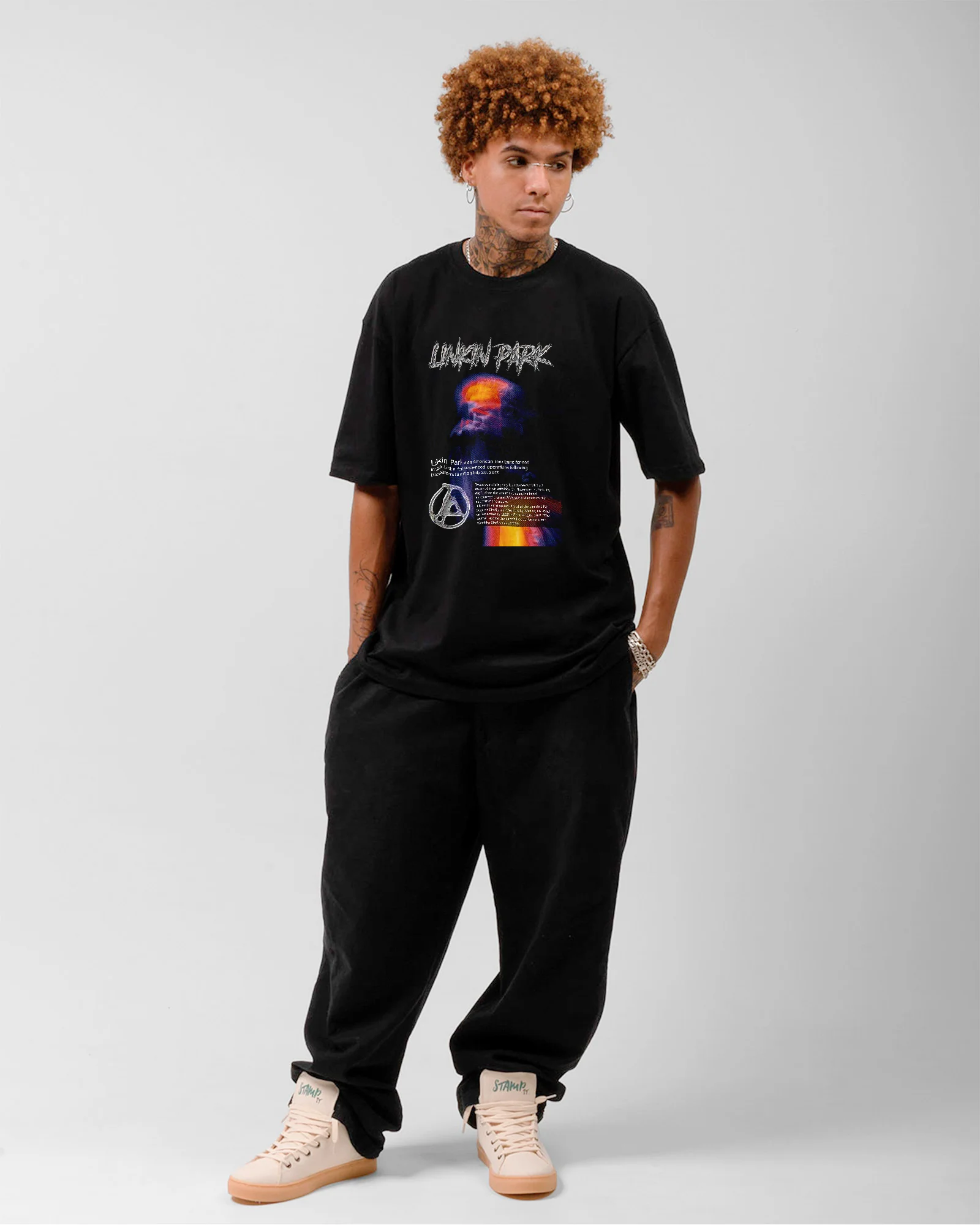 Camiseta Rock Linkin Park 2025 Estampa - Image 3