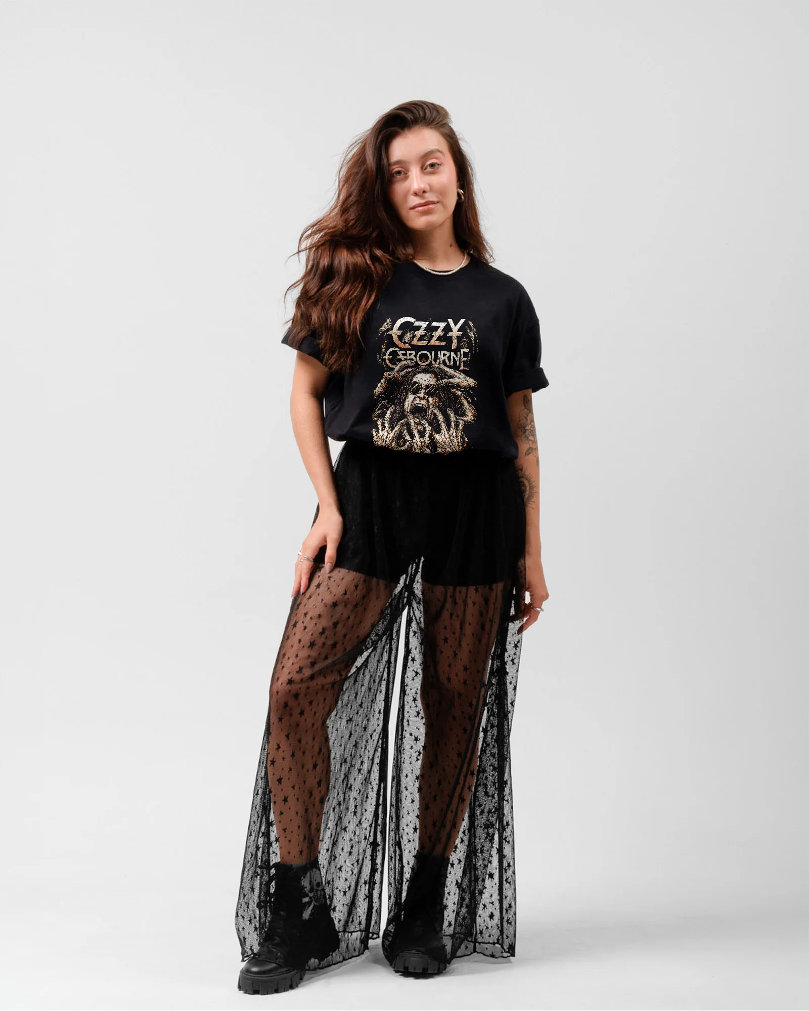 Camiseta Rock Ozzy Osbourne Hands Estampa - Image 5