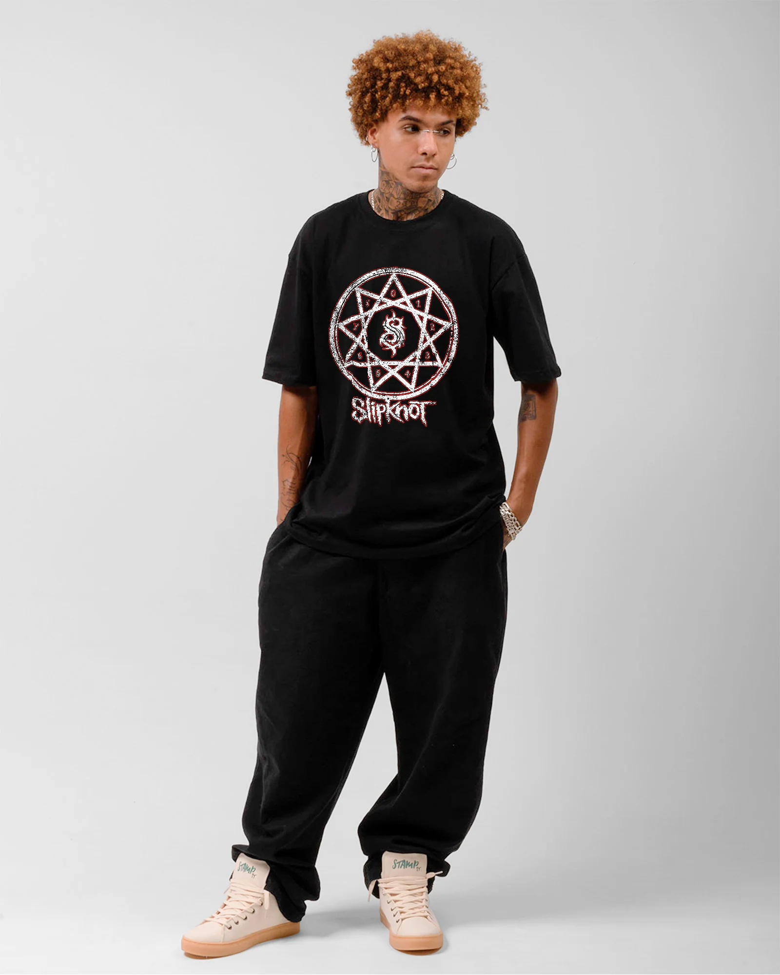 Camiseta Slipknot Pentagrama Nu Metal - Image 3