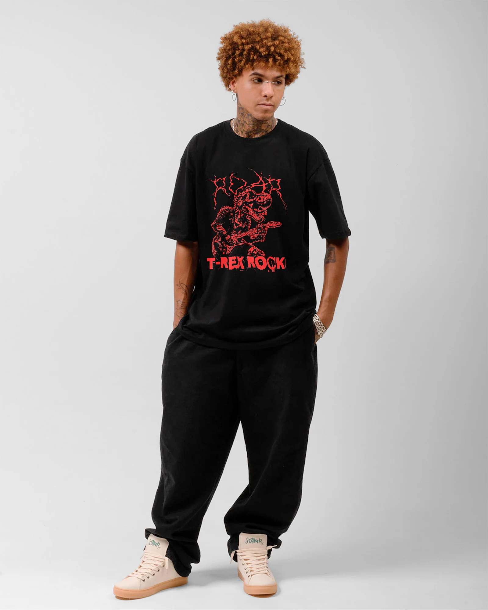 Camiseta T-Rex Rock Red Vintage - Image 3