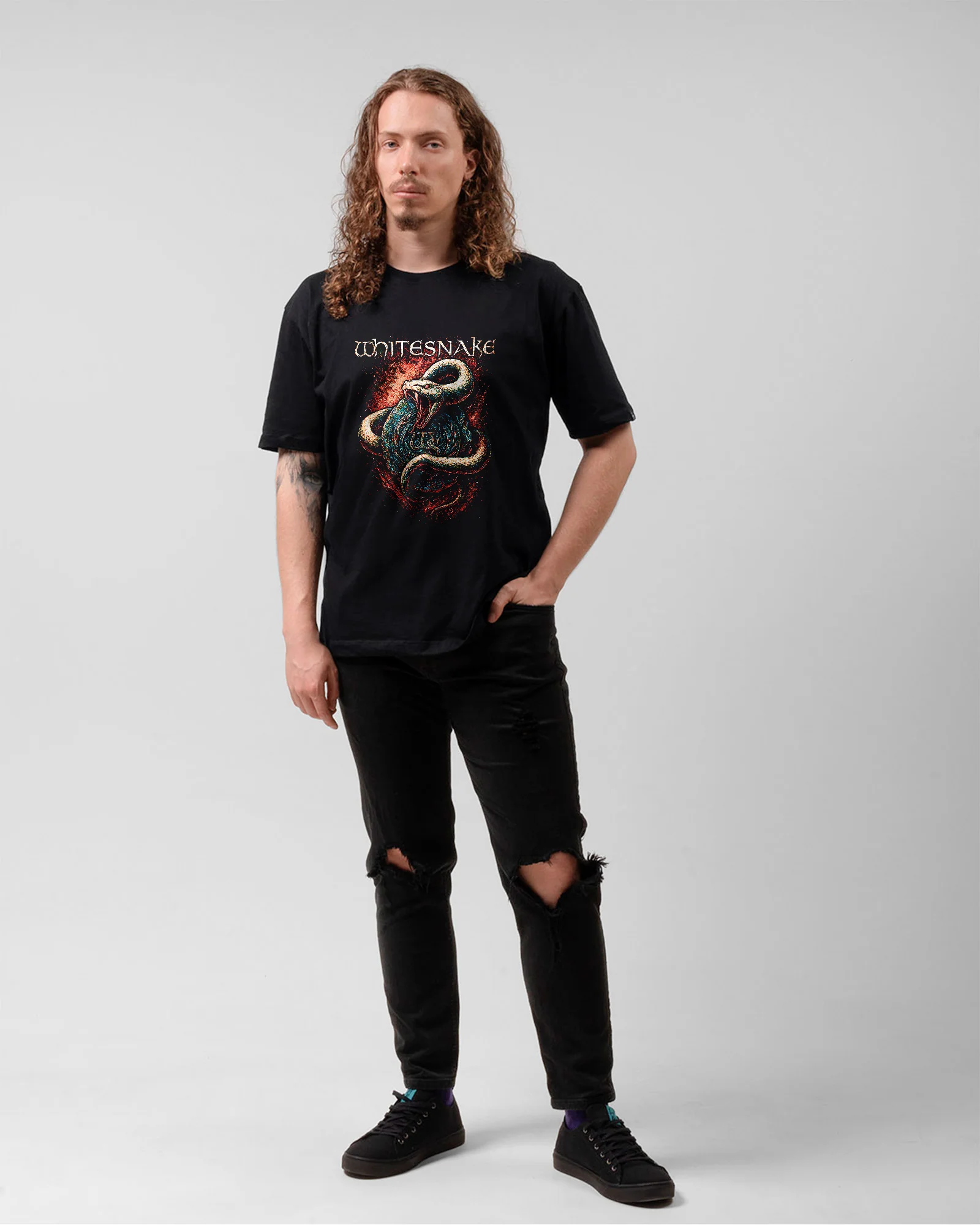 Camiseta Whitesnake Medalhao Hard Rock - Image 5
